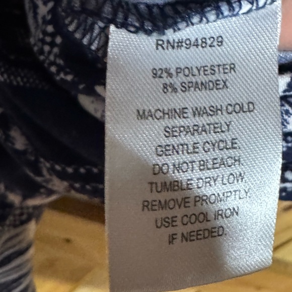 Derek Heart Navy and White Floral Jumpsuit - Picture 6 of 6